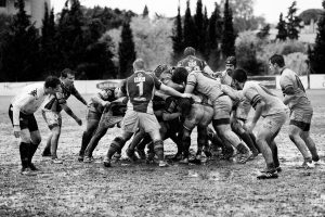 Foto Rugby wedstrijd