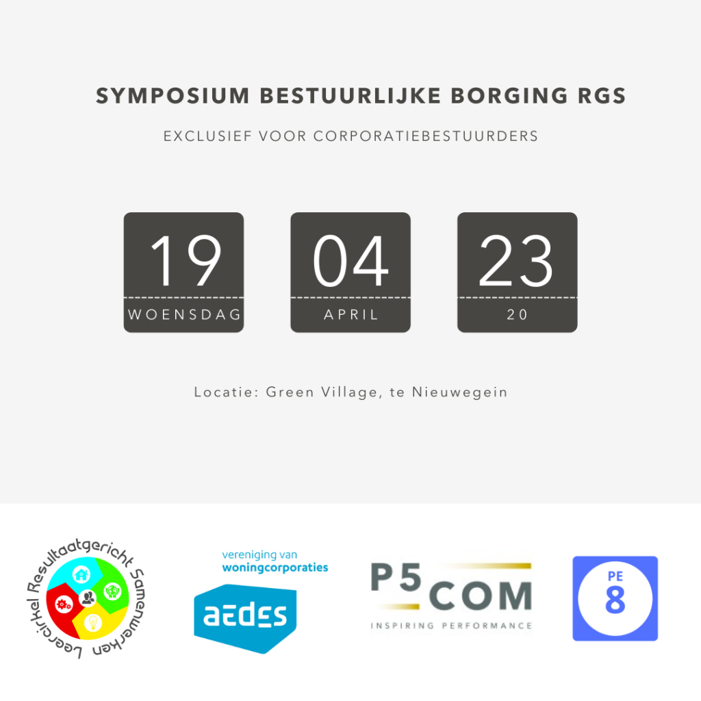 Flyer Symposium bestuurlijke borging RGS